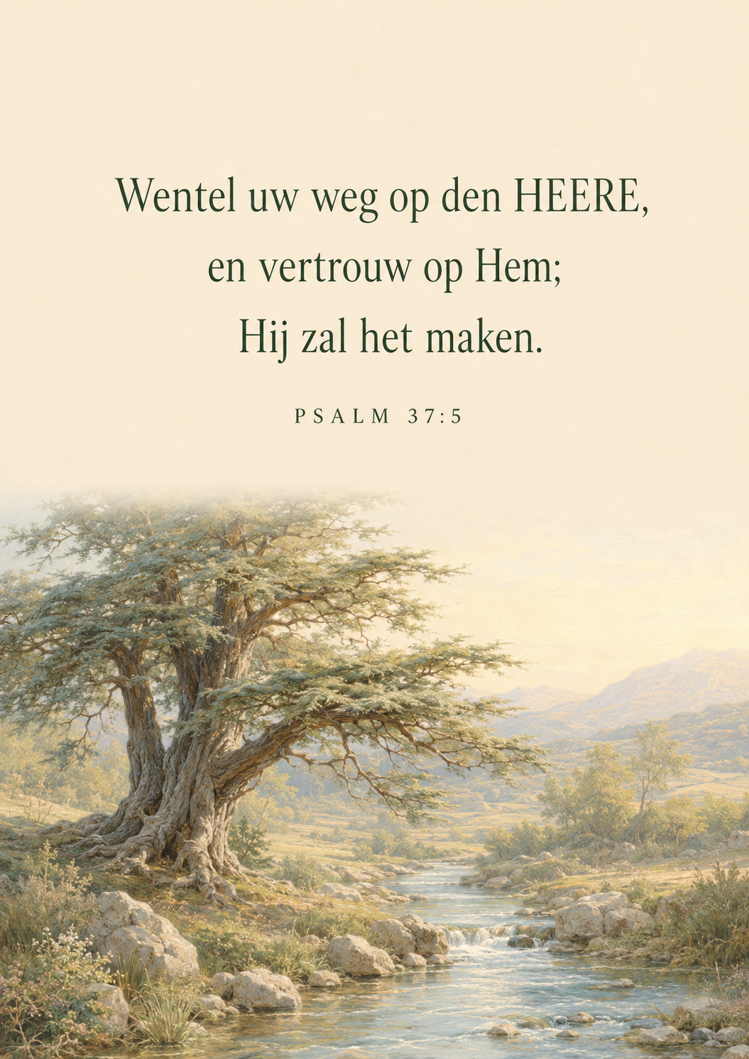Ceder aan de heldere stroom