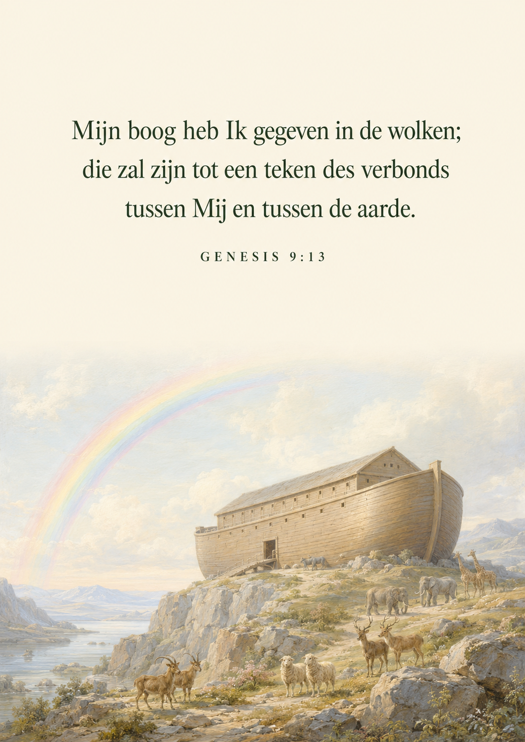 De ark onder de regenboog