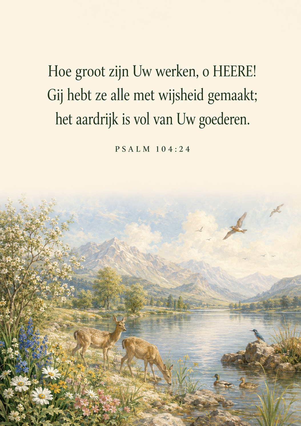 Psalm 23 in zachte heuvels