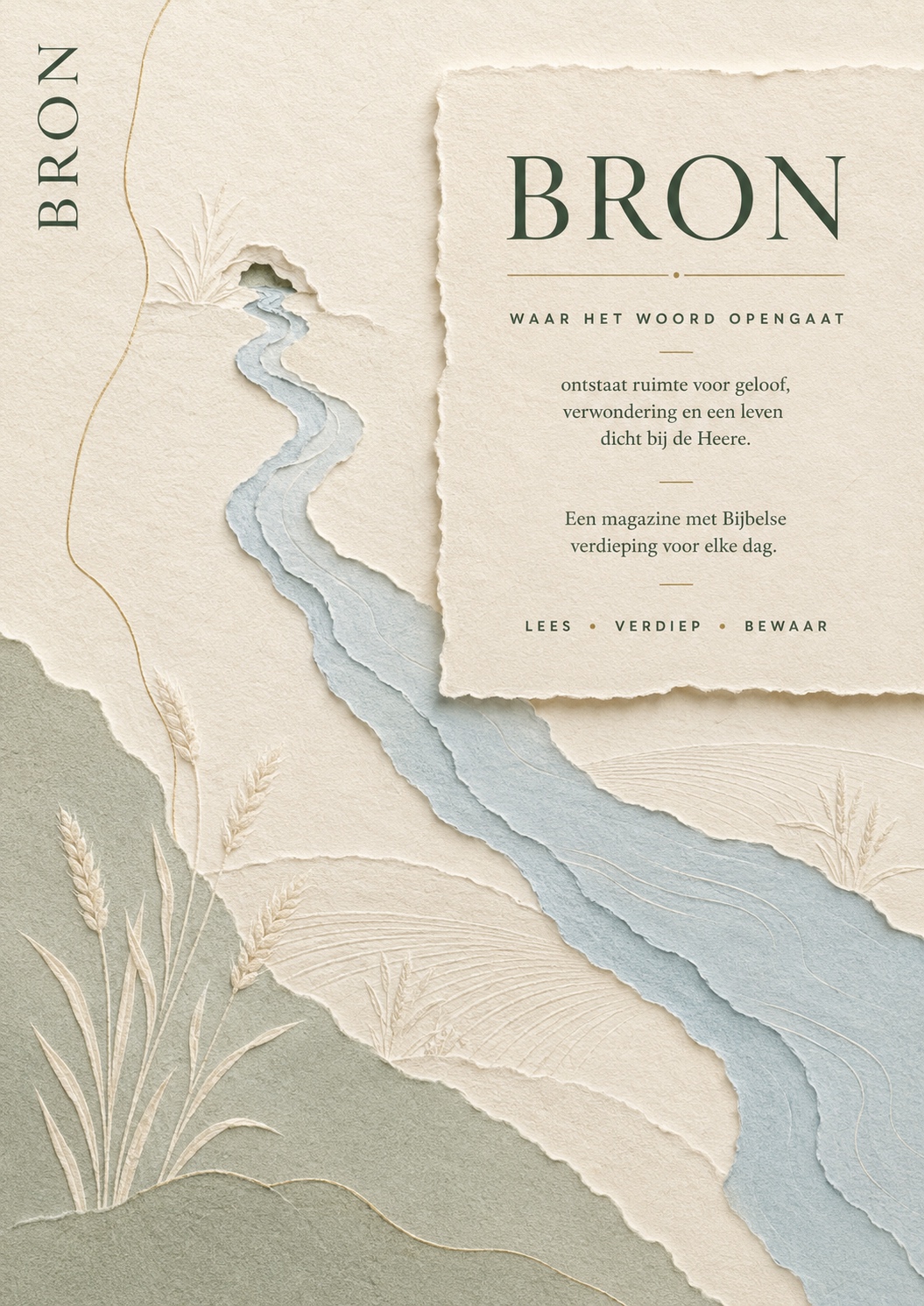 Achterkant van magazine BRON